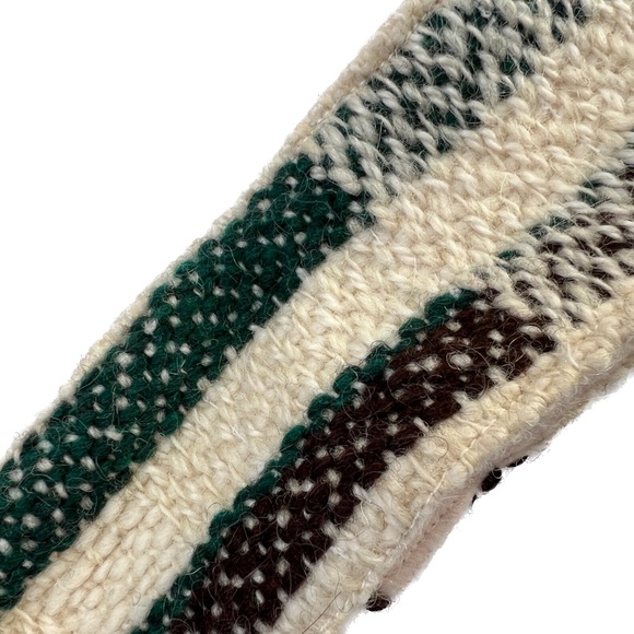 Barefoot Handweaving Winter Headband Ear Covering Cotton Wool Made in Canada - Picture 4 of 8